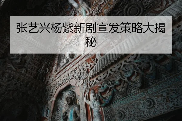 张艺兴杨紫新剧宣发策略大揭秘